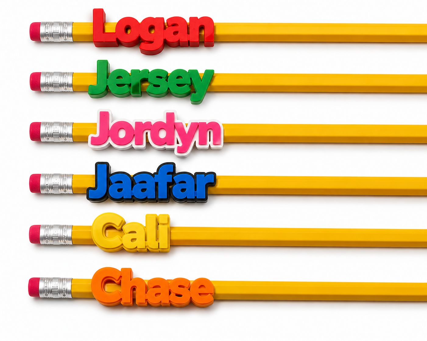Personalized 3D Name pencils